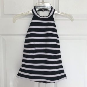 Xscape By Joanna Chen Striped Halter Top  Size 8